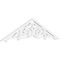 Ekena Millwork Pitch Athens Architectural Grade PVC Gable Pediment, 60"W x 15"H x 1"P (6/12) GPP060X015X100ATH - alternate 1